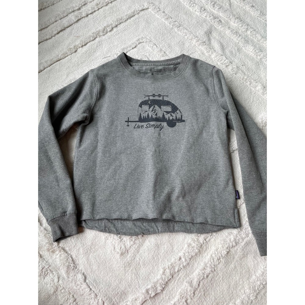 Patagonia Live Simply recycled crew neck sweatshirt size S - Picture 1 of 5